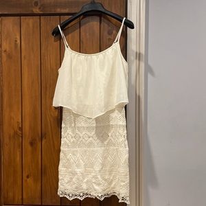 American Eagle white lace dress
